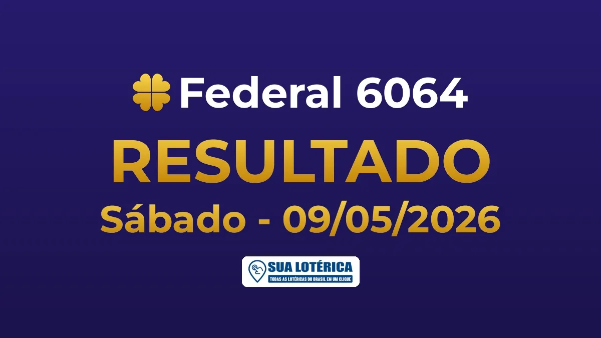 Resultado da Federal 6064, prêmio de R$ 500.000,00